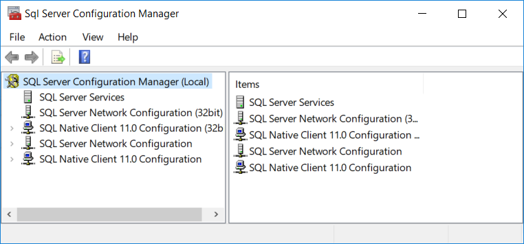 SQL Server Express Configuration Manager